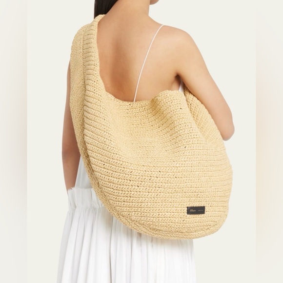 Khaite Olivia Large Raffia Bag, Natural raffia - Picture 9 of 17